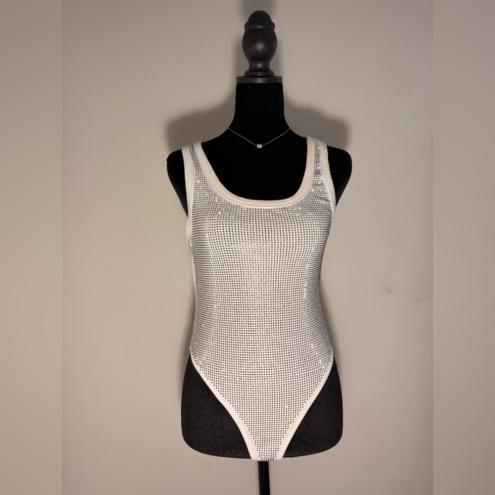 Women Rhinestone Bodysuit